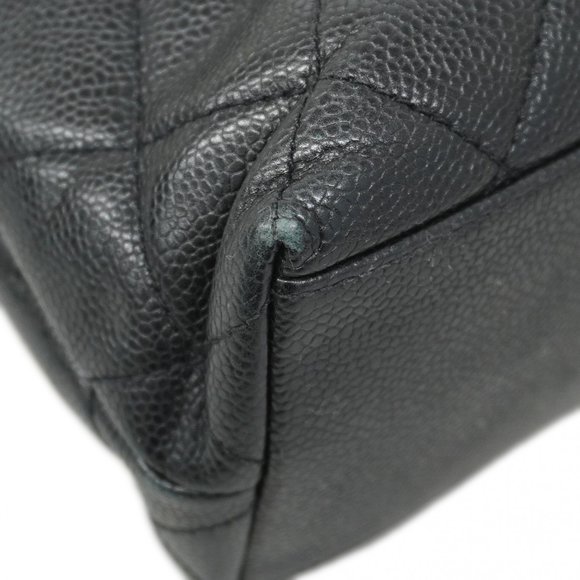 CHANEL Black Caviar Leather Tote Bag - Picture 6 of 15